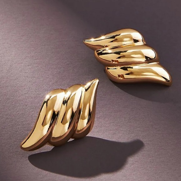 Anthropologie Jewelry - New! Anthropologie Triple Wave Post Earrings (1011) NWOT